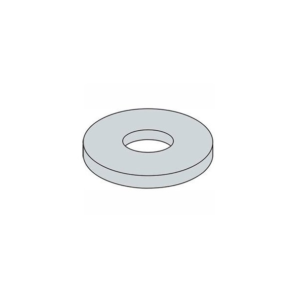 Titan Fasteners 1/8in Fender Washer - .16in I.D. - .047/.08in Thick - Steel - Zinc - Grade 2 - Pkg of 100 AZA02020 - main